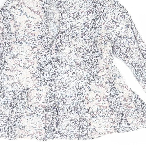 NEXT Womens Pink Floral  Basic Blouse Size 8