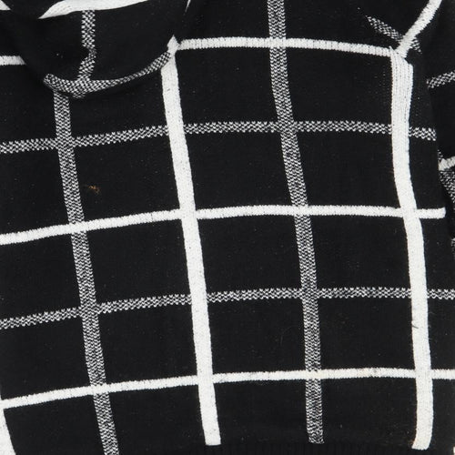Matalan Womens Black Check  Jacket Coat Size M
