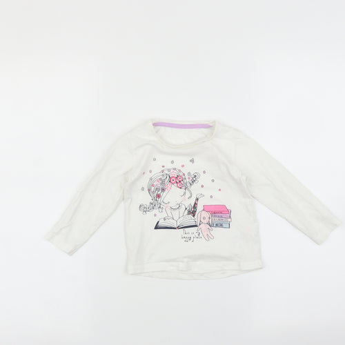 Natalan Baby White   Basic T-Shirt Size 12-18 Months