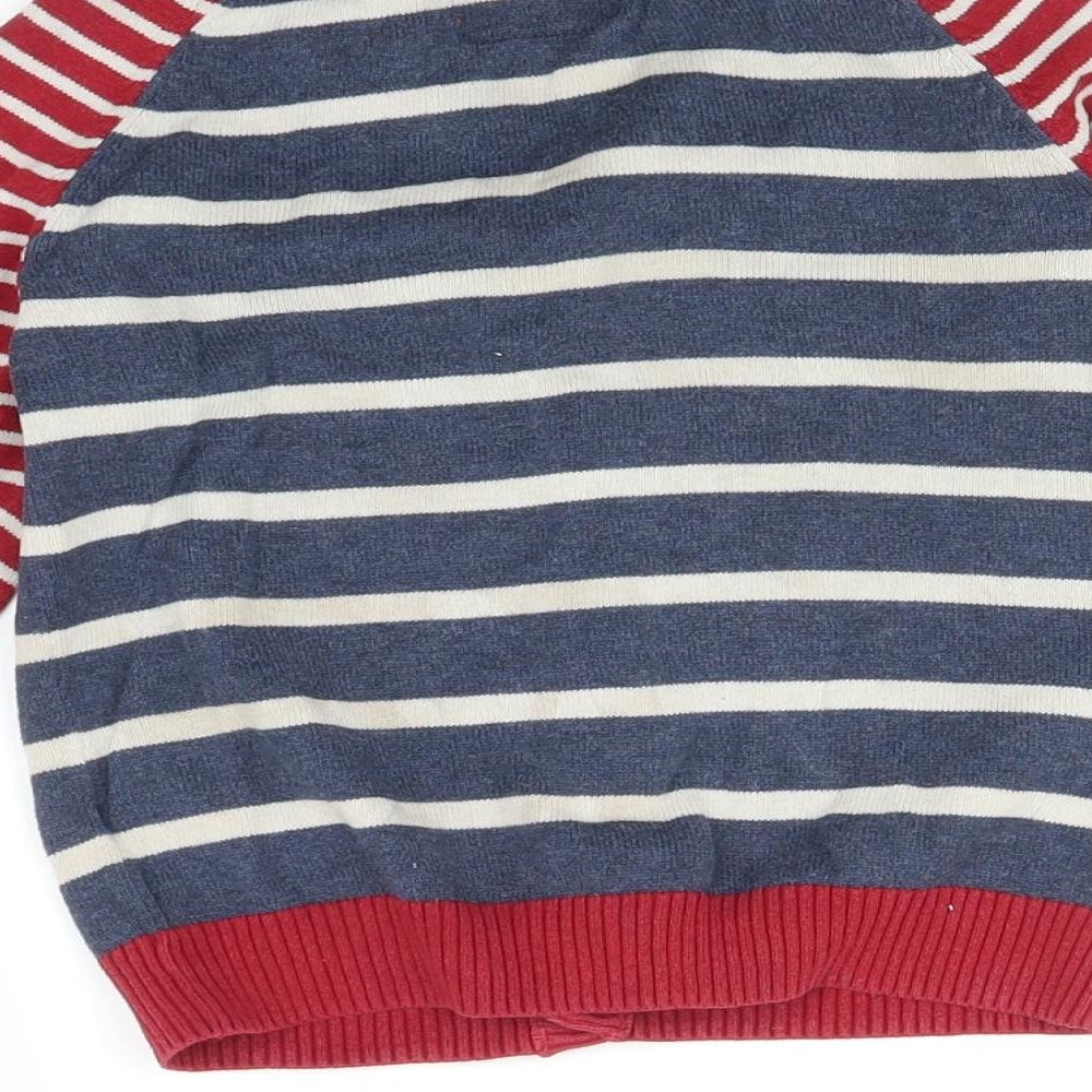 TU Boys Multicoloured Striped  Cardigan Jumper Size 3-4 Years