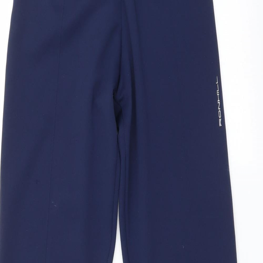 Ronhill Mens Blue Striped  Jogger Trousers Size S L30 in