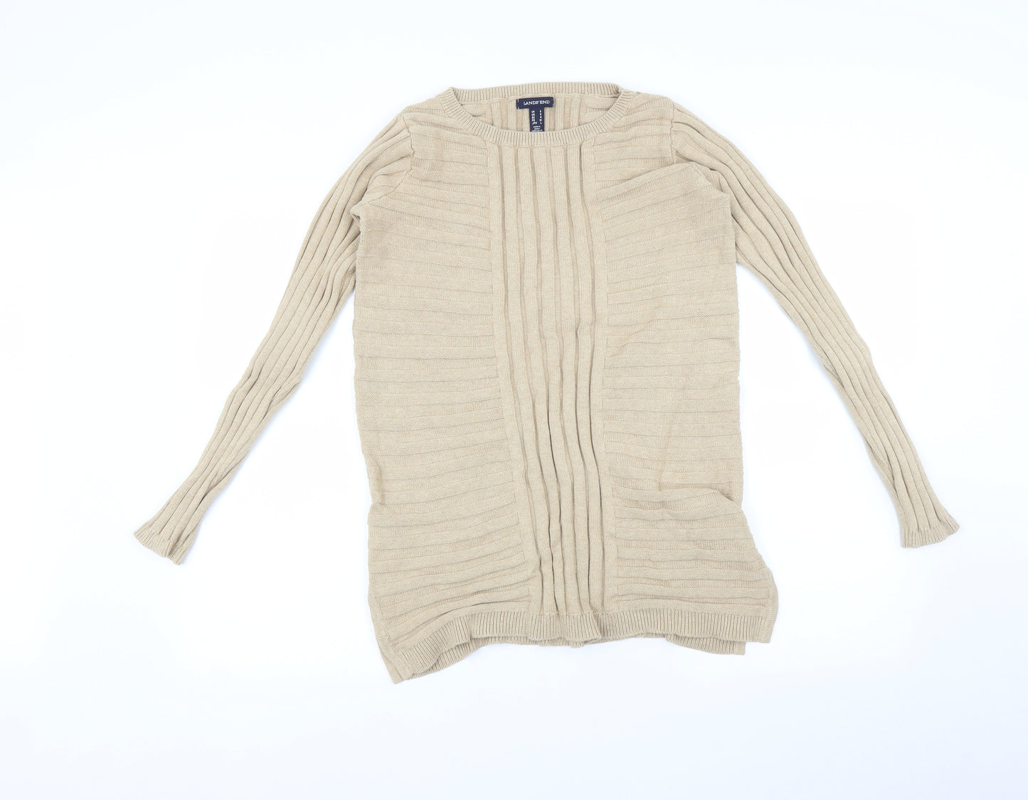 Lands end Womens Beige   Pullover Jumper Size S