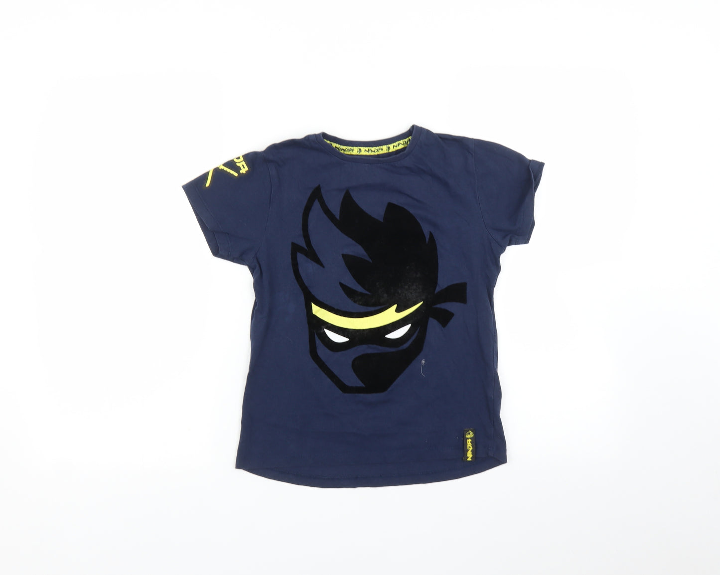 Primark Boys Blue   Basic T-Shirt Size 8-9 Years  - Ninja