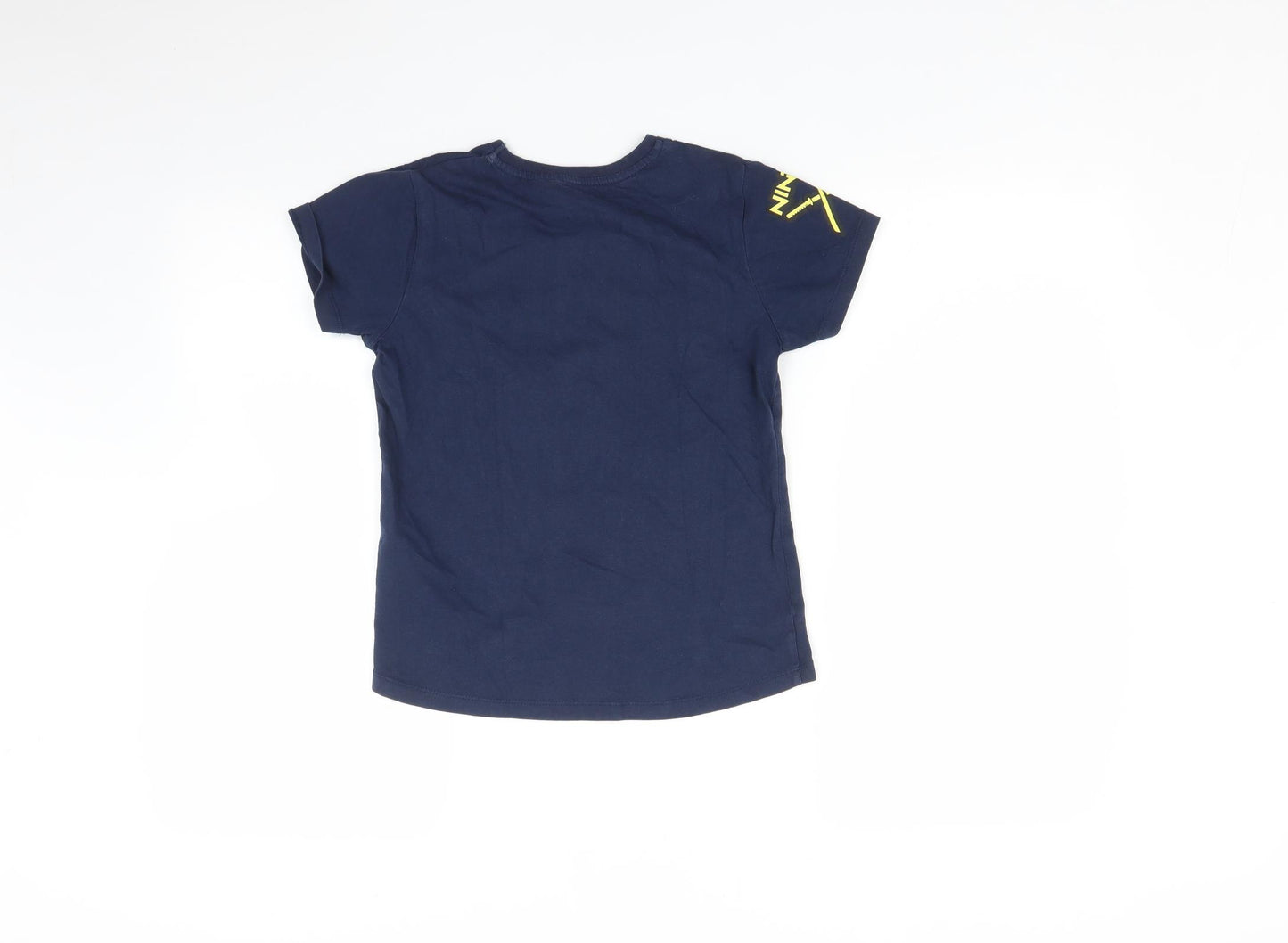 Primark Boys Blue   Basic T-Shirt Size 8-9 Years  - Ninja