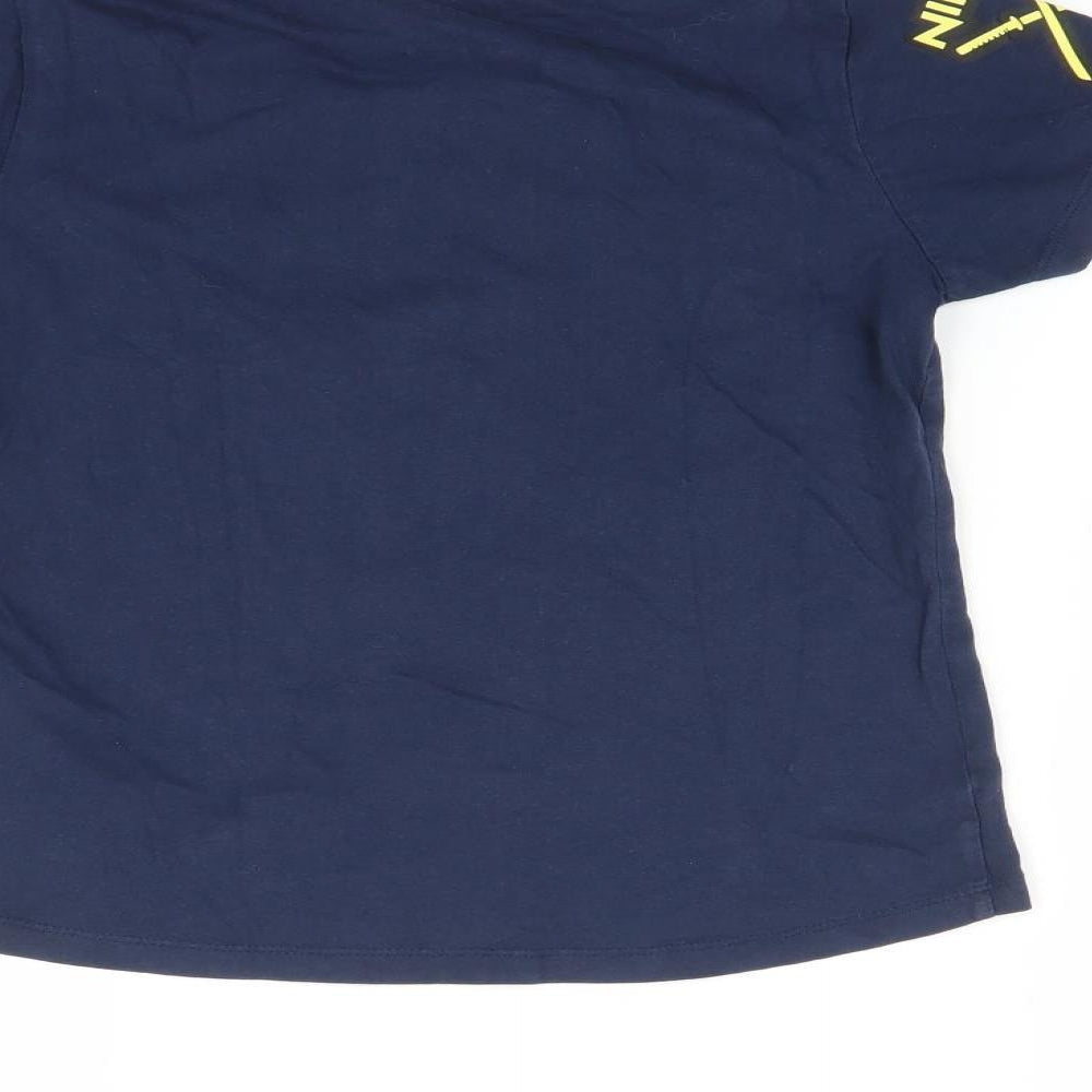 Primark Boys Blue   Basic T-Shirt Size 8-9 Years  - Ninja