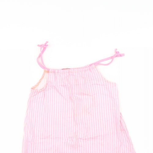 George Girls Pink Striped  A-Line  Size 8-9 Years