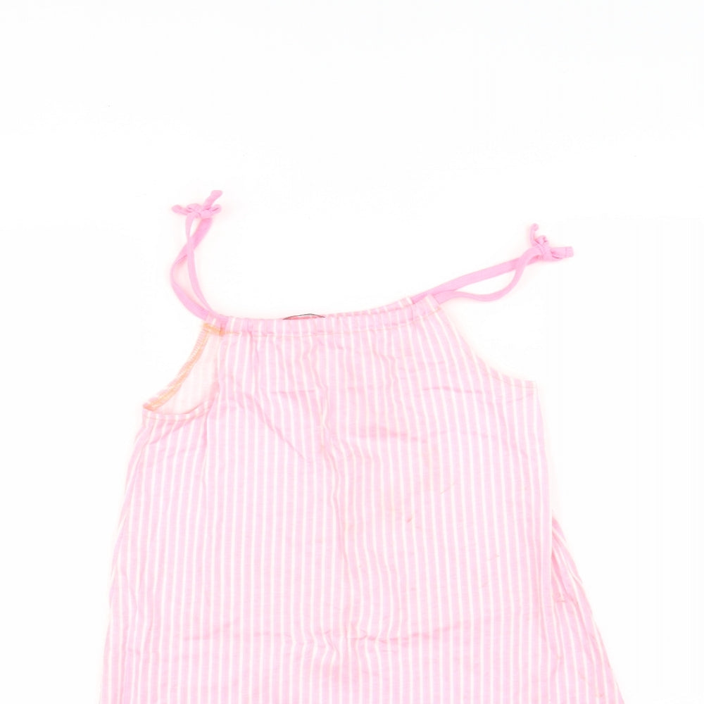 George Girls Pink Striped  A-Line  Size 8-9 Years