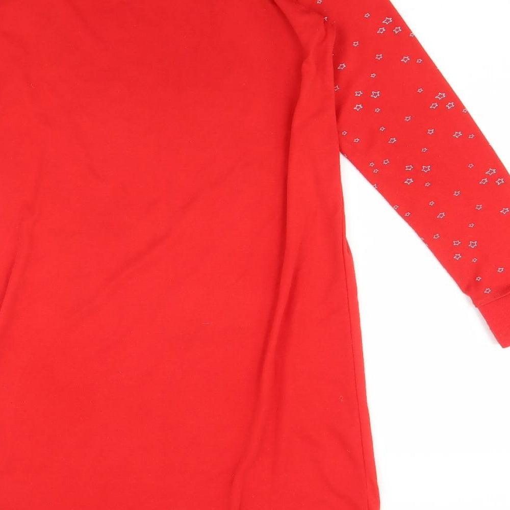 TU Girls Red    Nightshirt Size 11-12 Years  - Christmas