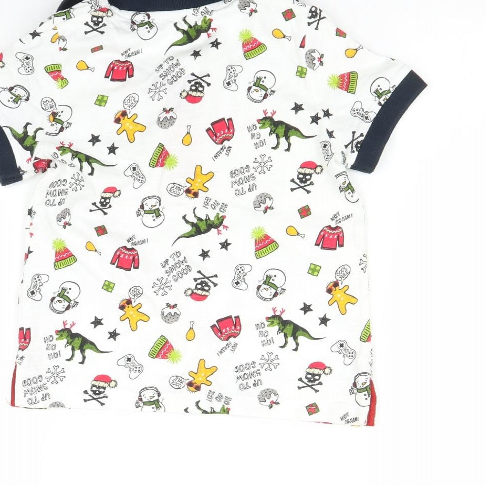 Nutmeg Boys Multicoloured   Basic Polo Size 4-5 Years  - Christmas