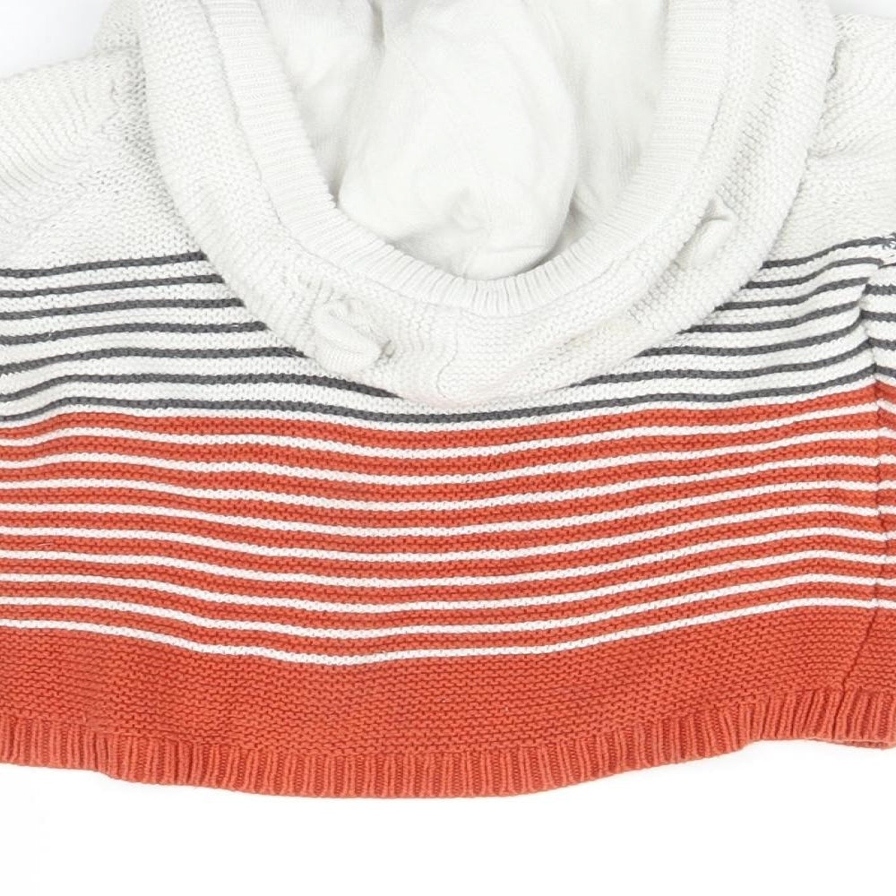 Lupilu Baby Orange Striped  Cardigan Jumper Size 12-18 Months
