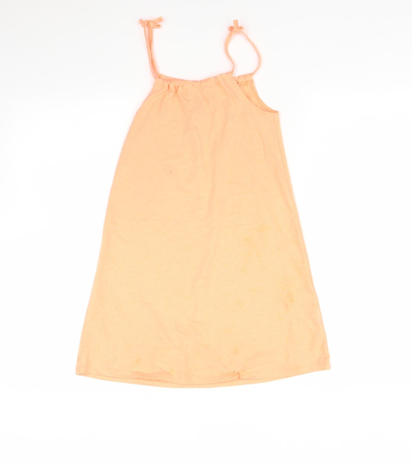 George Girls Orange   A-Line  Size 8-9 Years