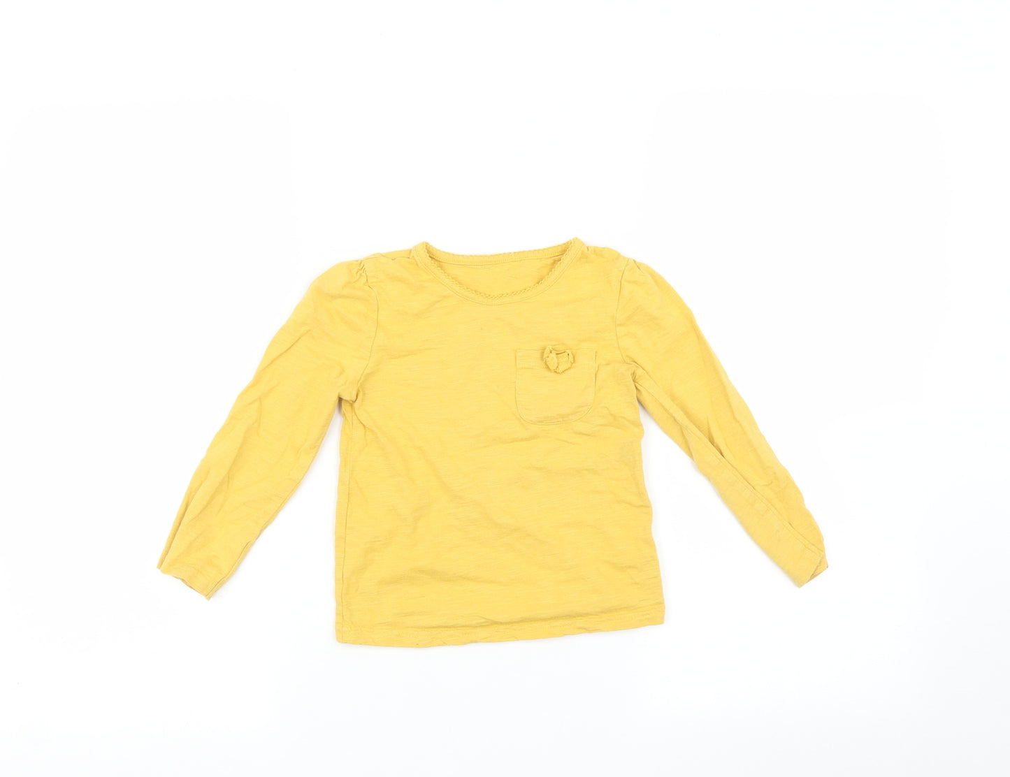 George Boys Yellow   Basic T-Shirt Size 3-4 Years