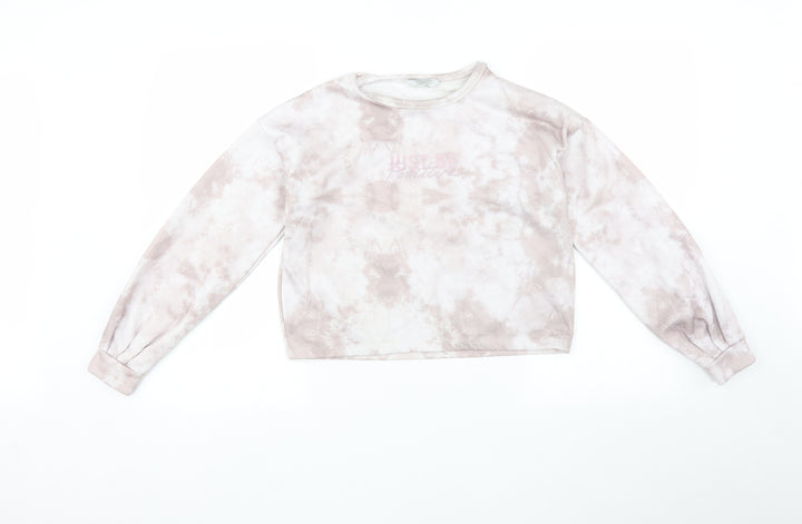 Primark Girls Pink Pullover Jumper Size 11-12 Years