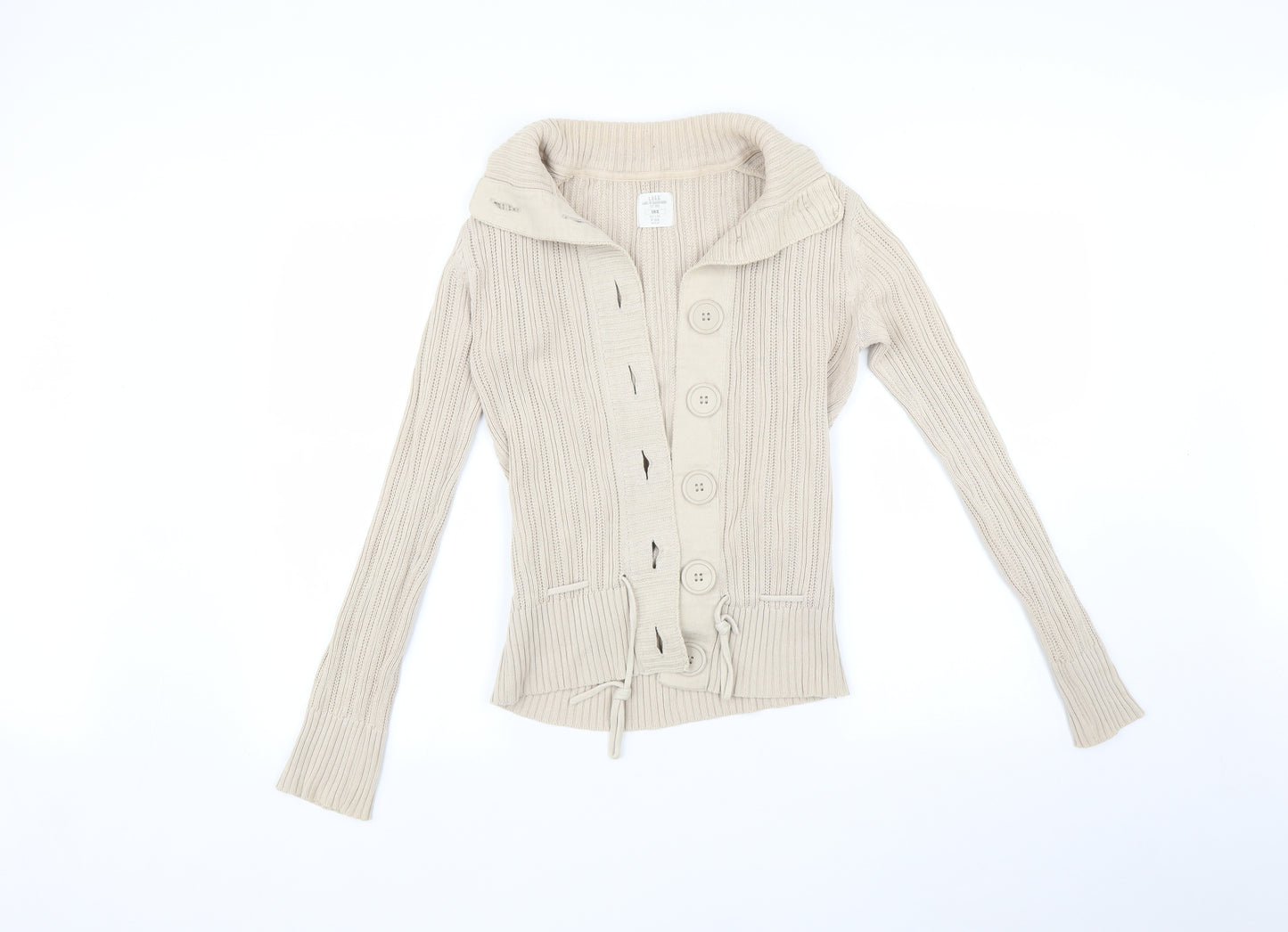 H&M Womens Beige   Cardigan Jumper Size XS