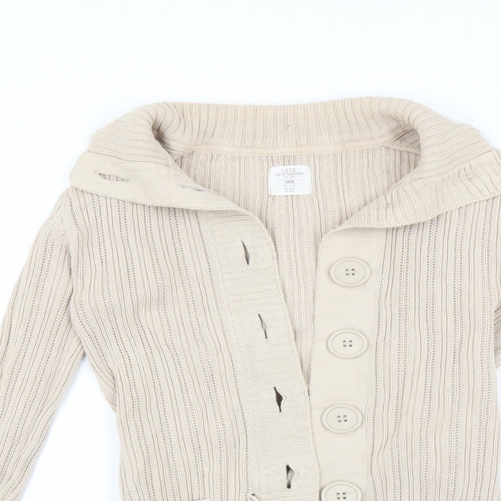 H&M Womens Beige   Cardigan Jumper Size XS