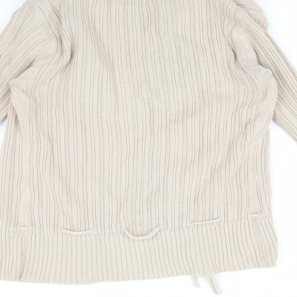 H&M Womens Beige   Cardigan Jumper Size XS