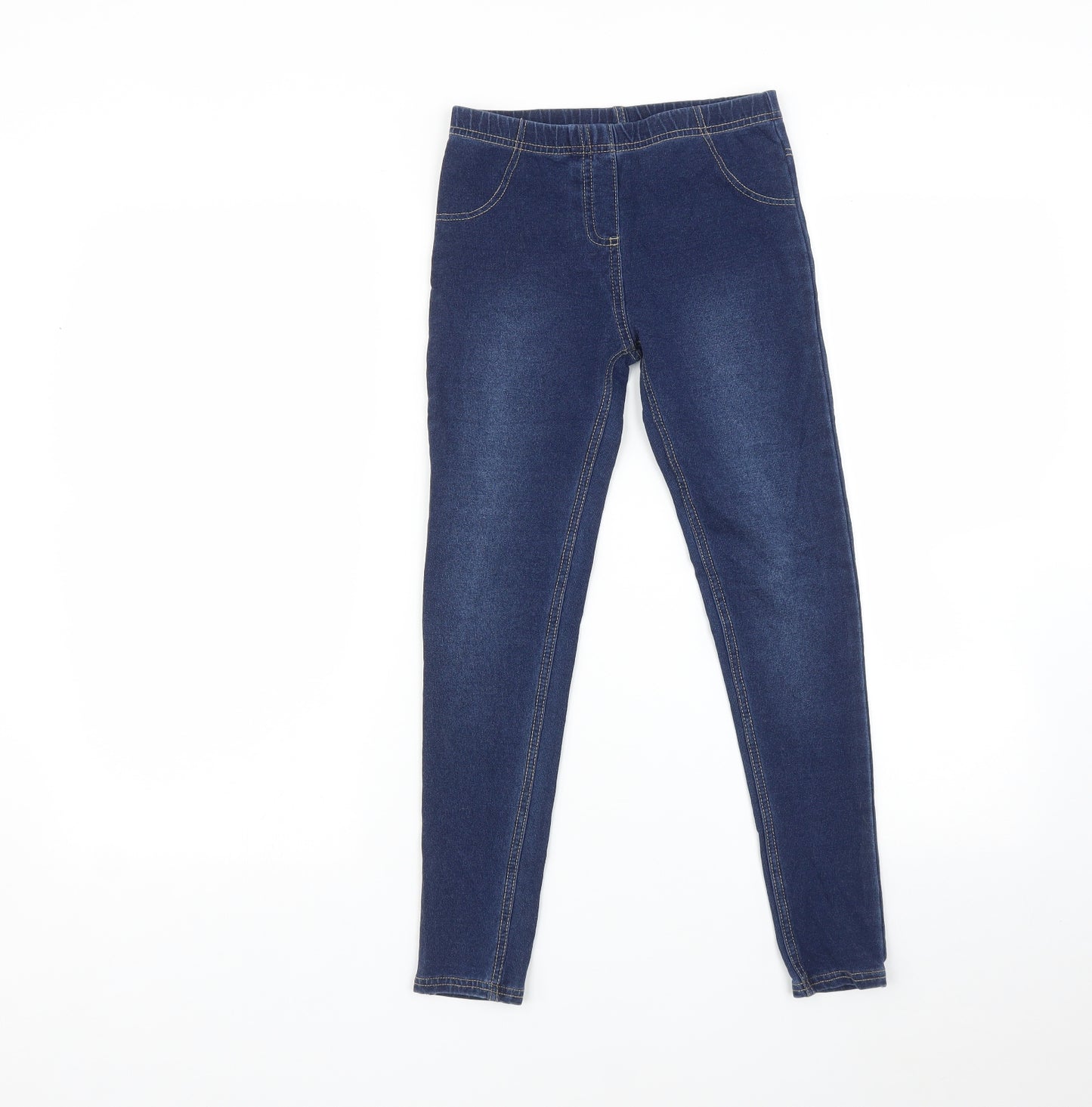 George Girls Blue   Jegging Trousers Size 10-11 Years