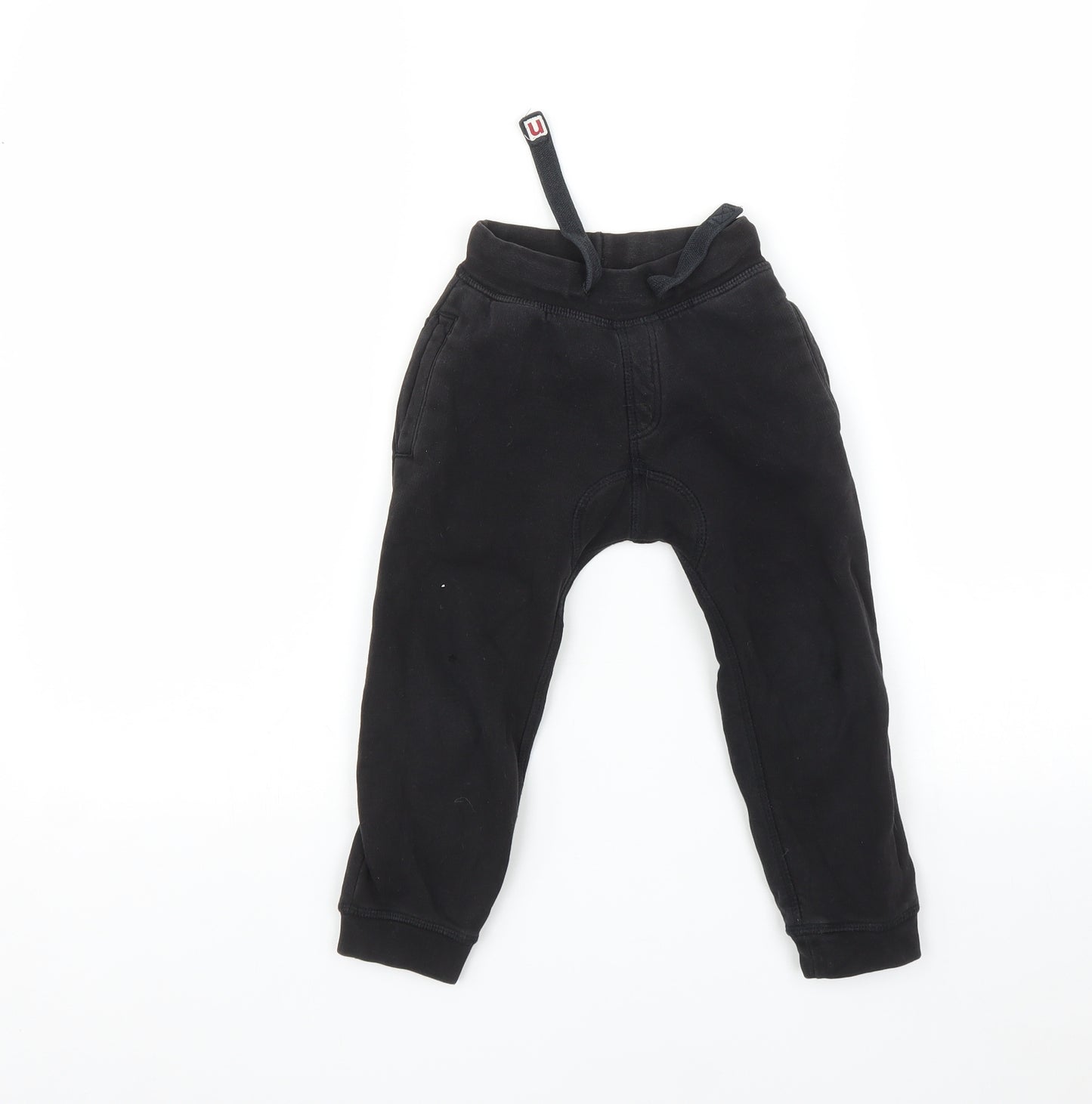 NEXT Boys Black   Jogger Trousers Size 2 Years