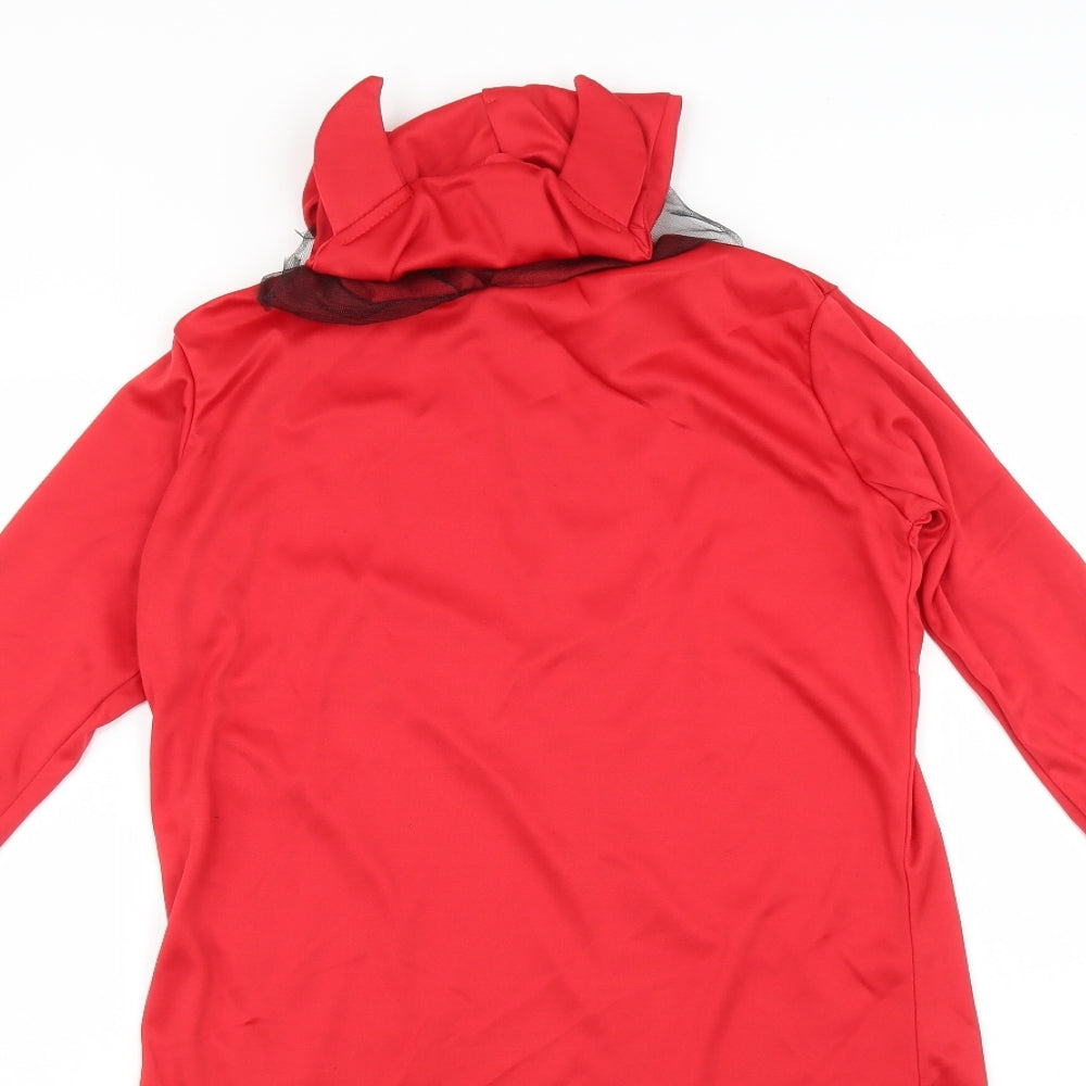 F&F Girls Red   A-Line  Size 9-10 Years  - Halloween devil