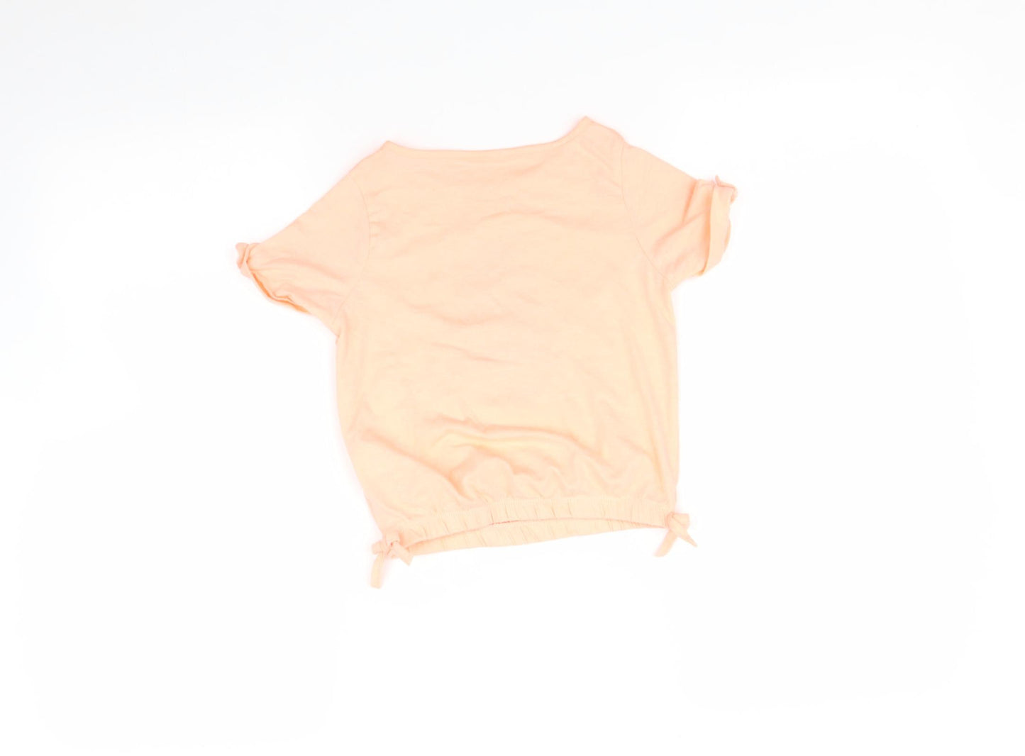 H+T Girls Orange   Basic T-Shirt Size 3 Years  - Pineapple