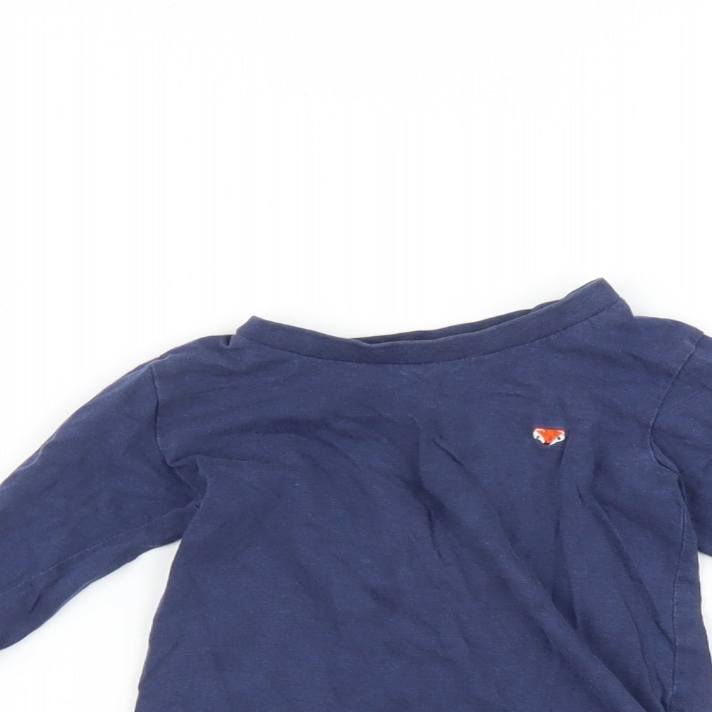 Matalan Baby Blue   Basic T-Shirt Size 12-18 Months  - Fox
