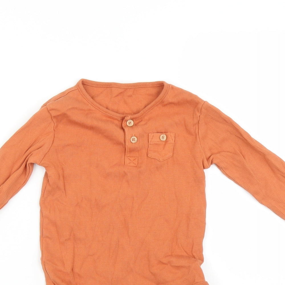 TU Girls Orange   Basic T-Shirt Size 2-3 Years  - Bodysuit