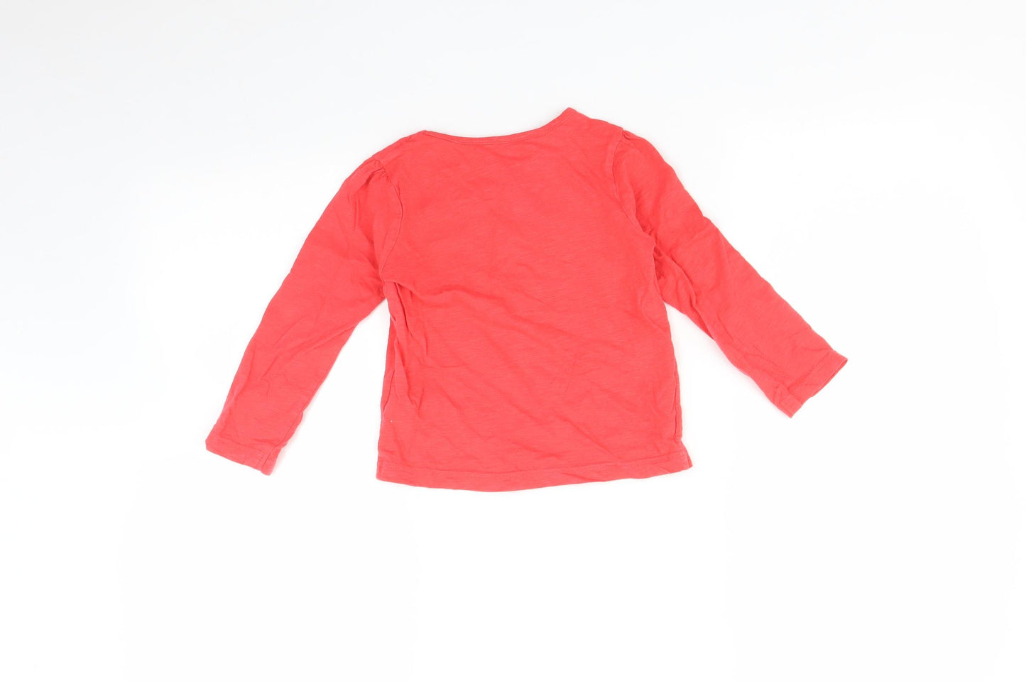 George Girls Red   Basic T-Shirt Size 3-4 Years
