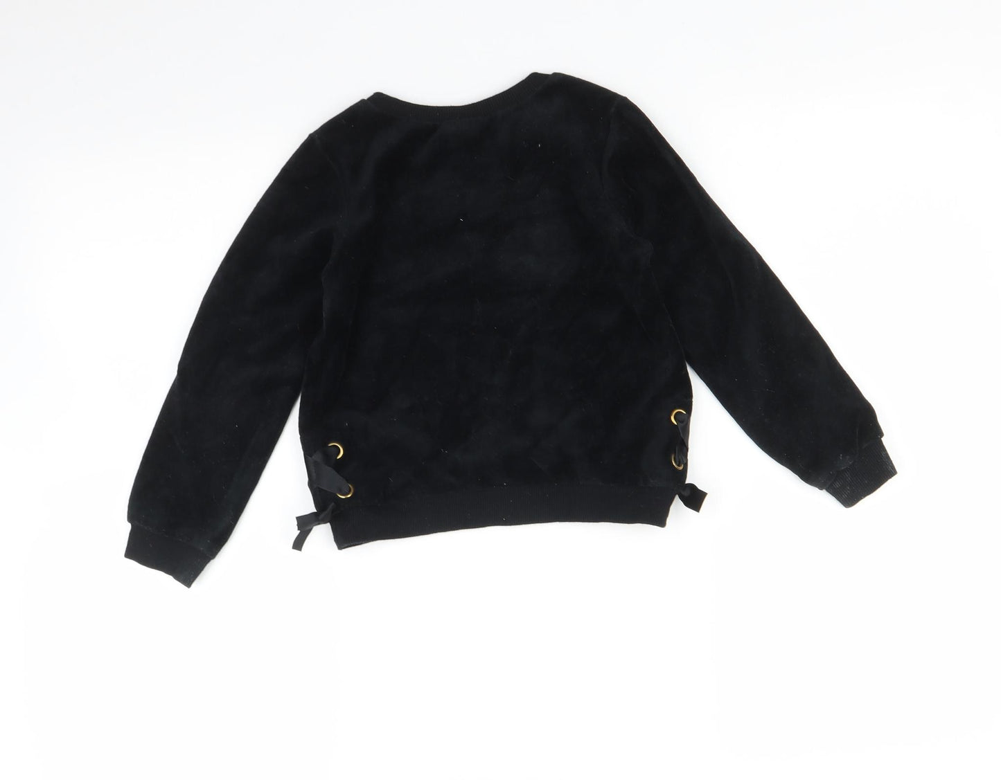 Juicy Couture Girls Black   Pullover Jumper Size 6 Years