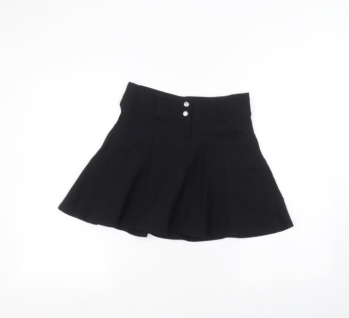 H&M Womens Black Flare Skirt Size 8