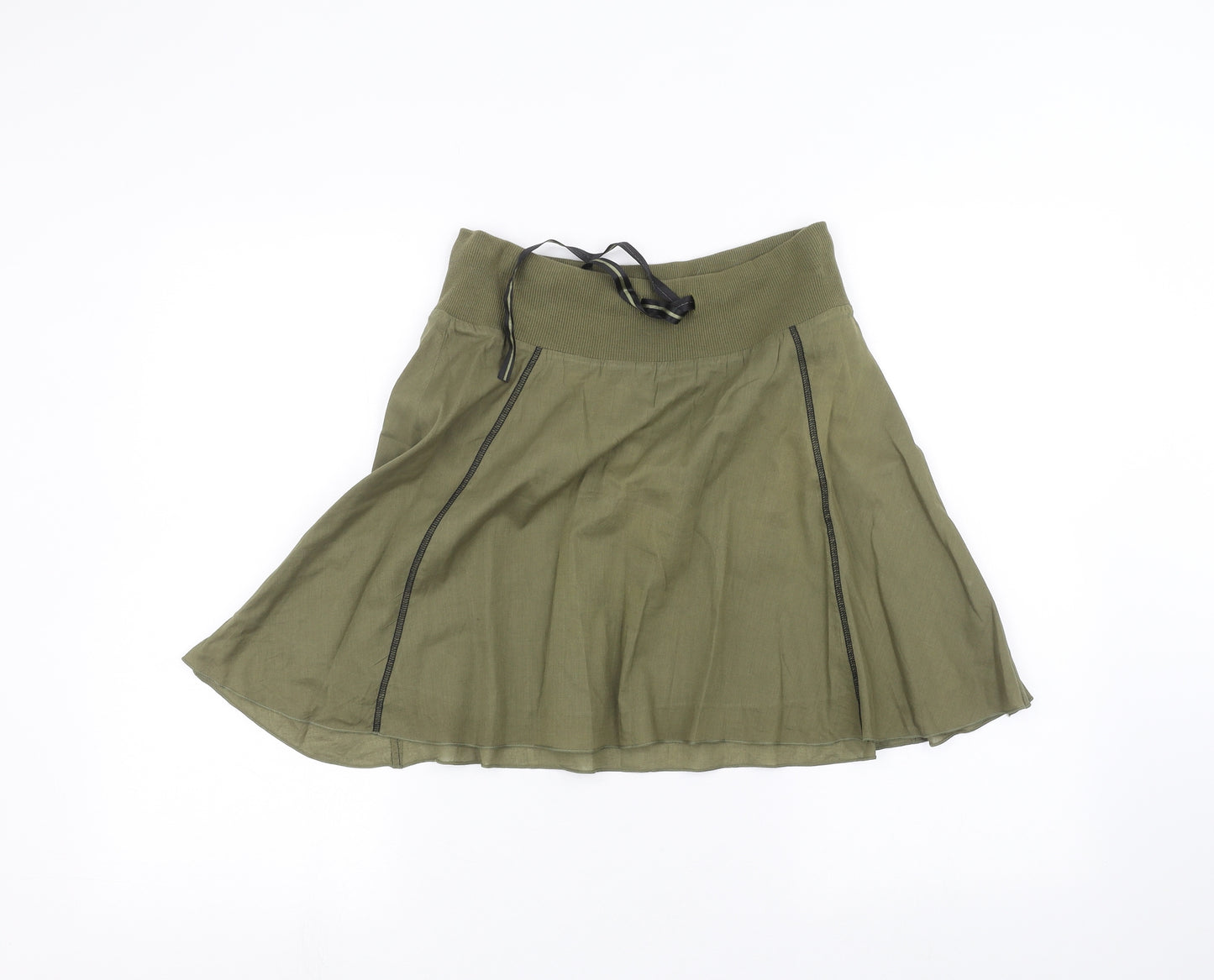 H&M Womens Green   A-Line Skirt Size 6
