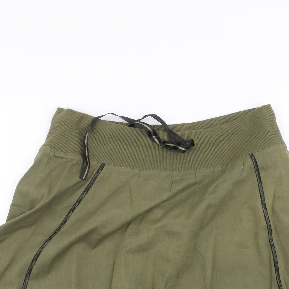 H&M Womens Green   A-Line Skirt Size 6