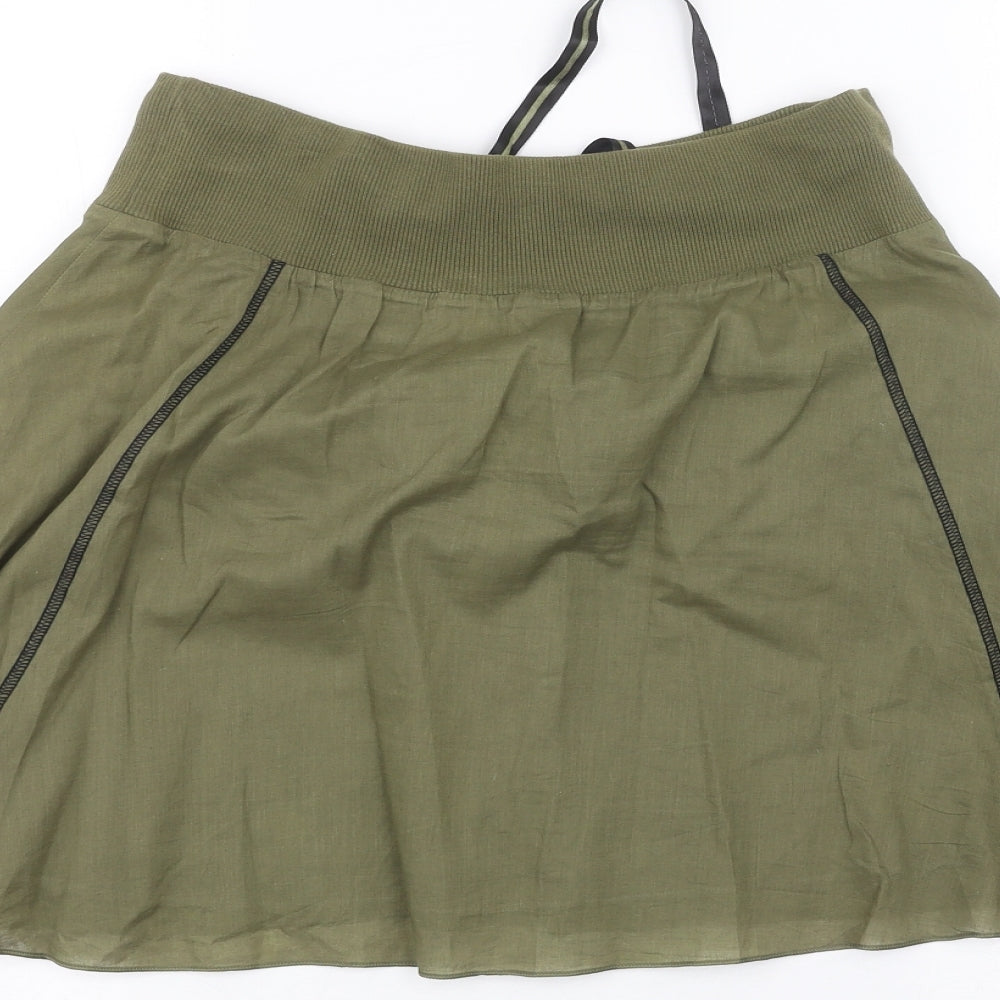 H&M Womens Green   A-Line Skirt Size 6