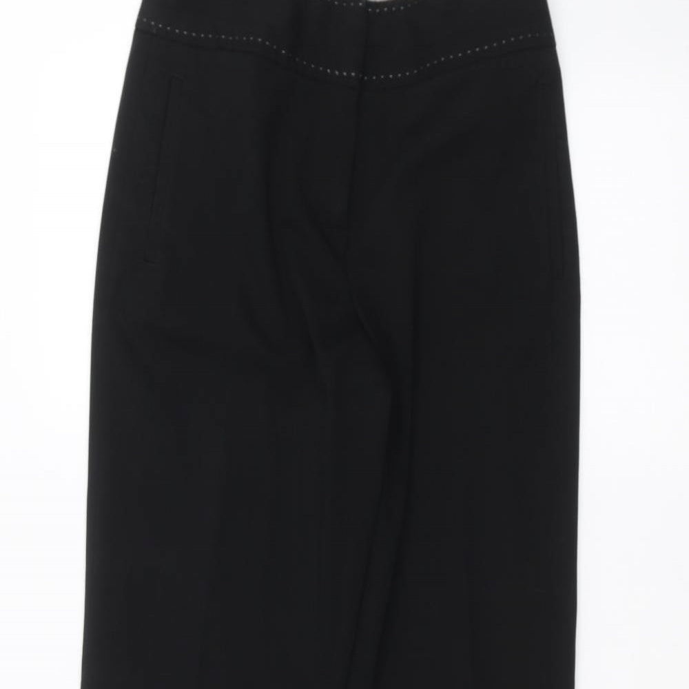NEXT Womens Black   Trousers  Size 6 L27 in