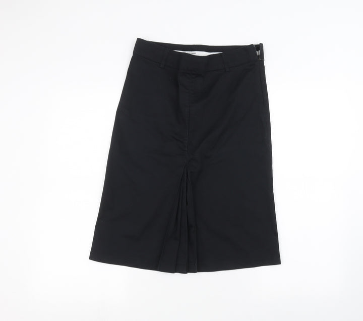 Preworn Womens Black A-Line Skirt Size 6