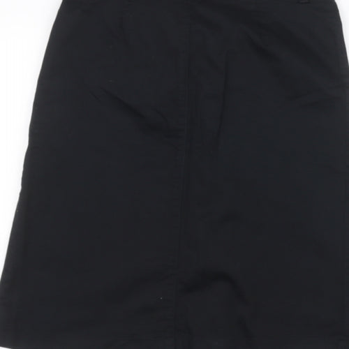 Preworn Womens Black   A-Line Skirt Size 6