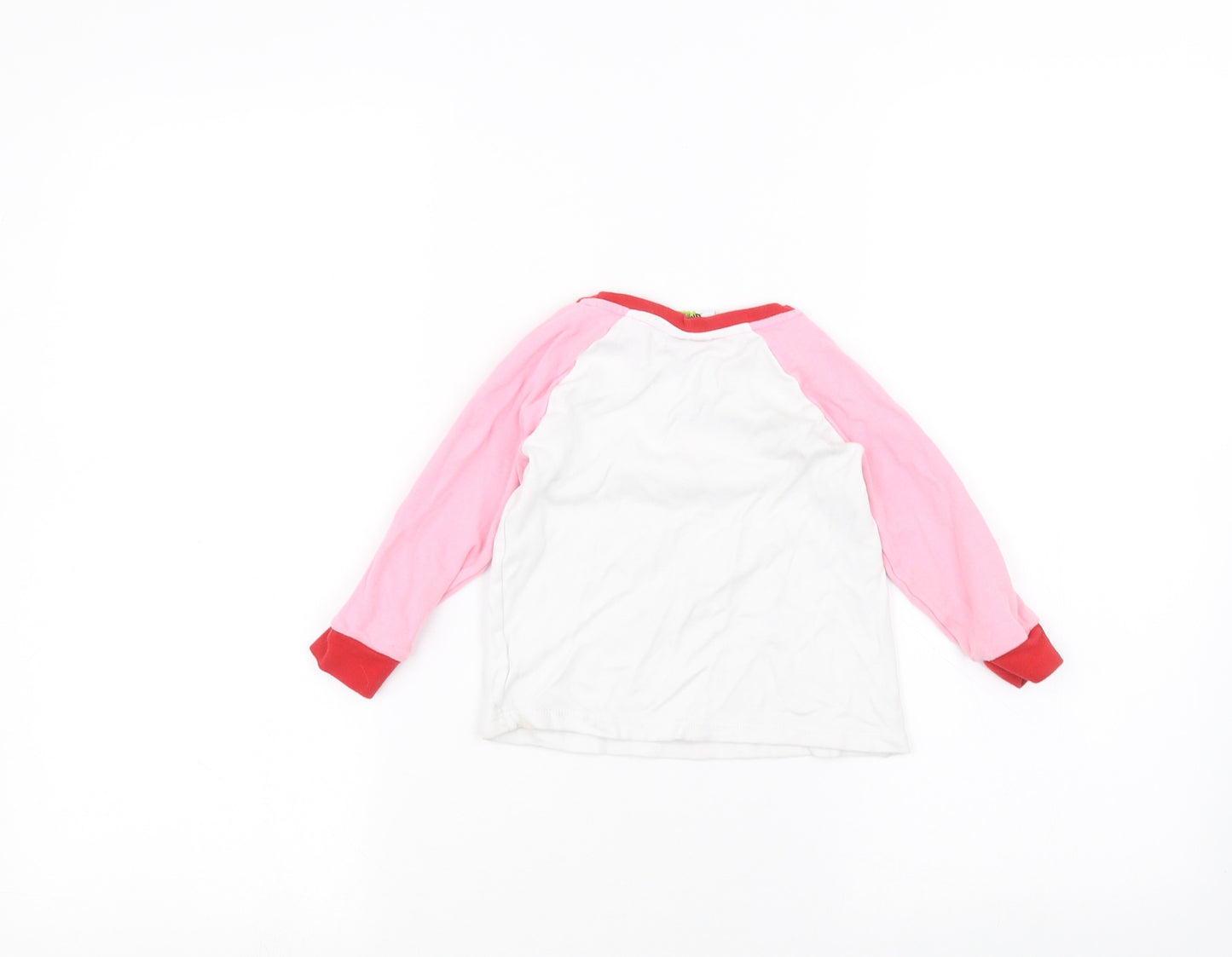 George Girls White   Basic T-Shirt Size 2-3 Years