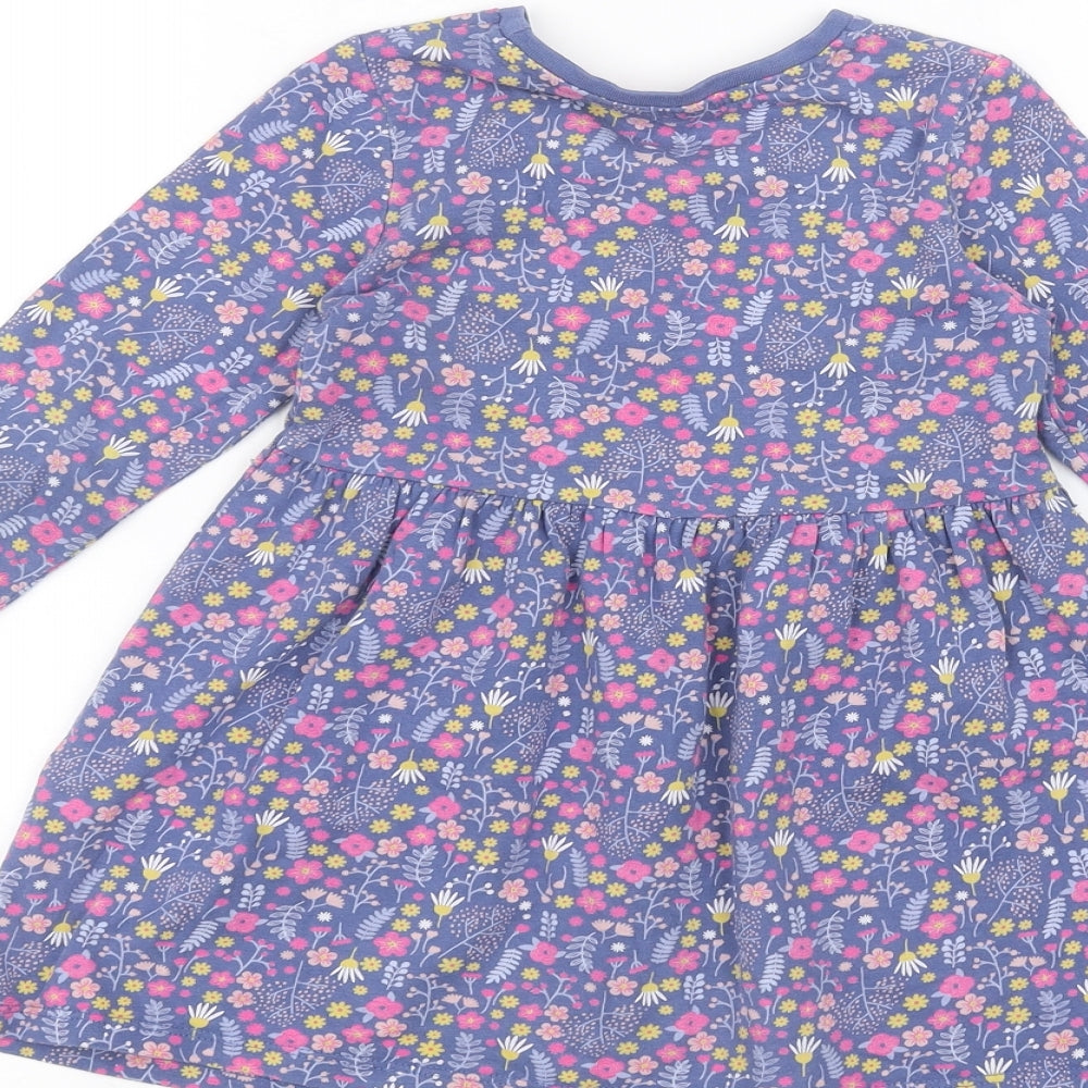 Matalan Baby Blue Floral  A-Line  Size 18-24 Months