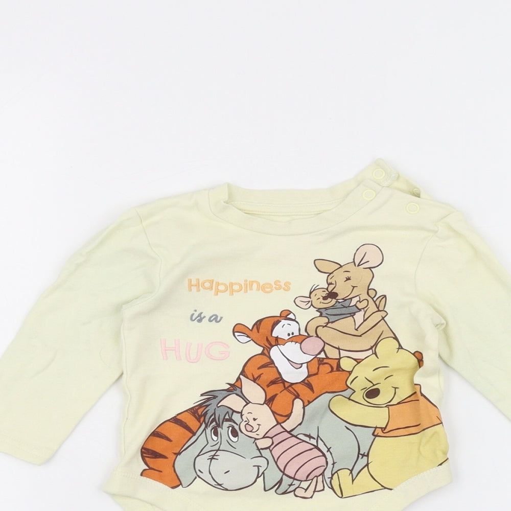 Disney Baby Yellow   Babygrow One-Piece Size 6-9 Months