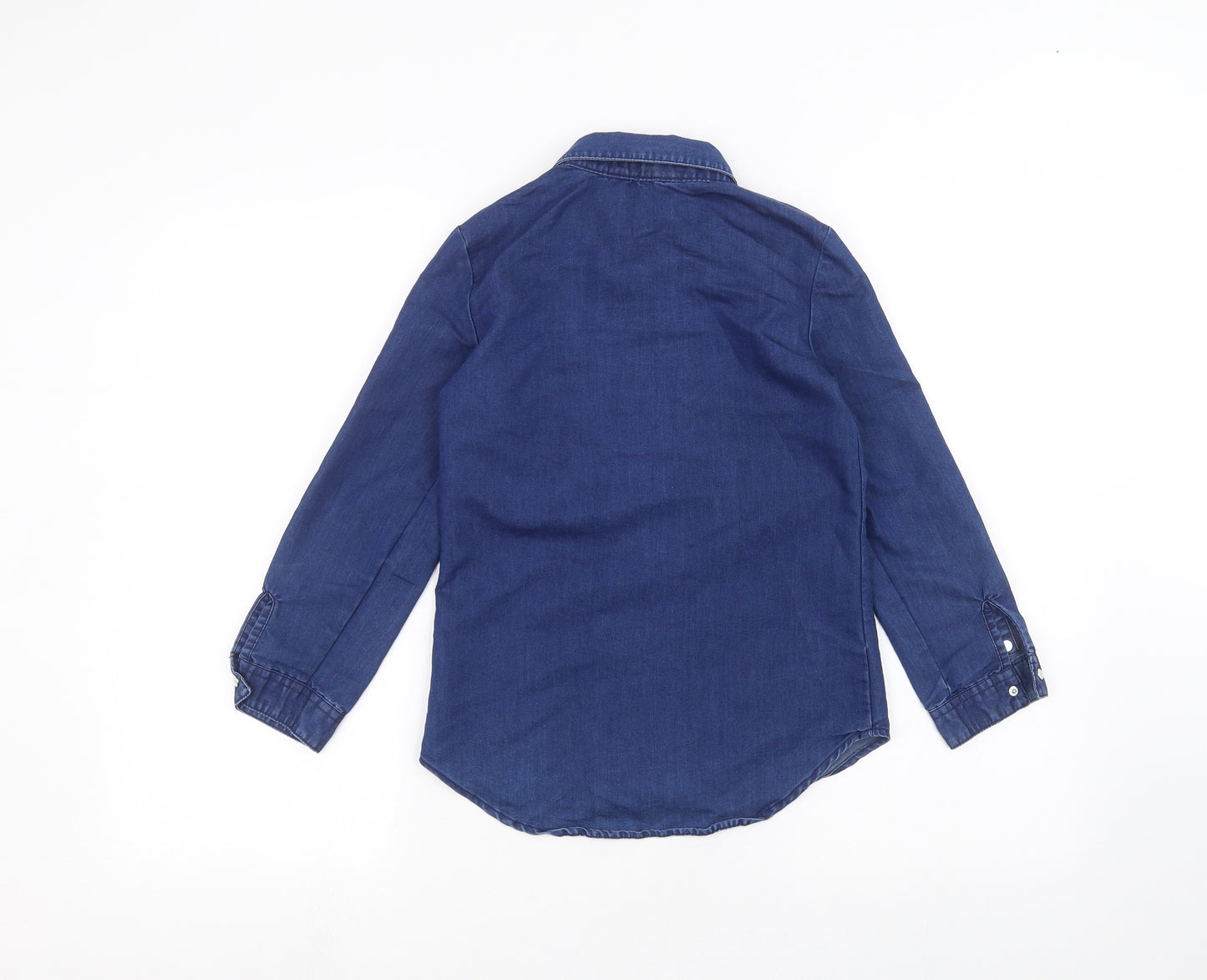Young Dimension Girls Blue   Basic Button-Up Size 9-10 Years