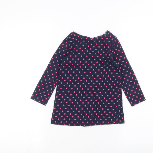 Debinhams Girls Blue Polka Dot  Basic T-Shirt Size 2-3 Years  - peppa pig