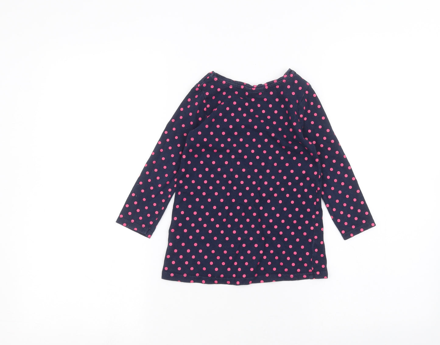 Debinhams Girls Blue Polka Dot  Basic T-Shirt Size 2-3 Years  - peppa pig