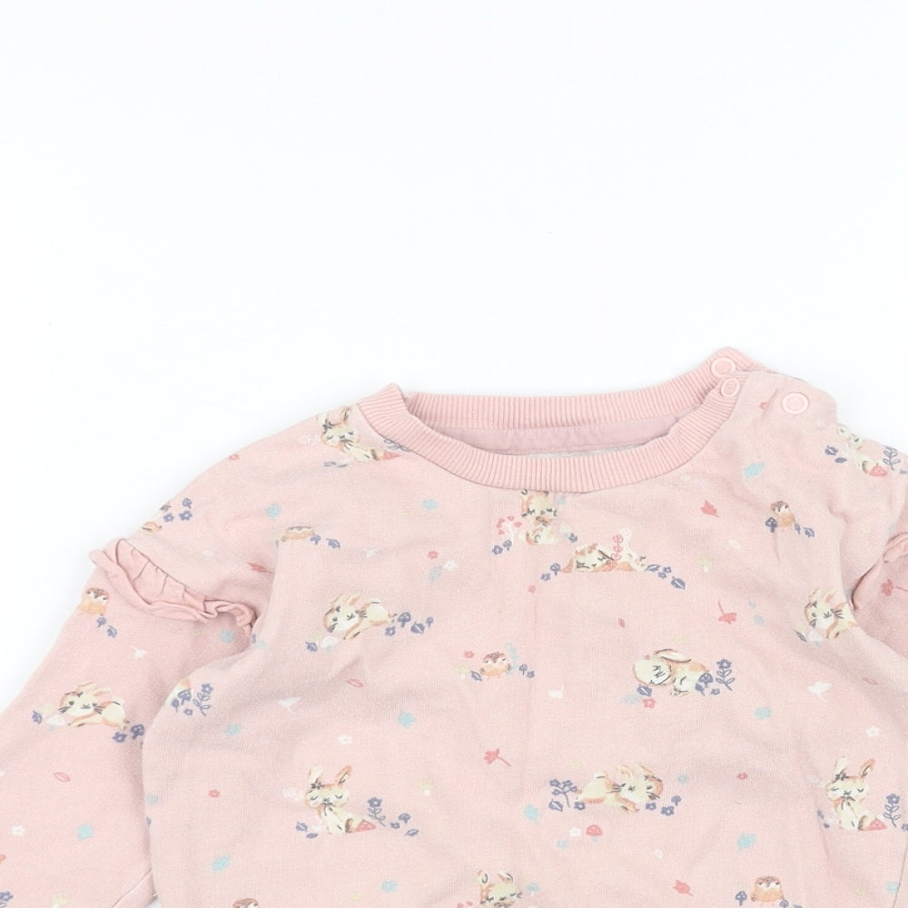 George Baby Pink   Pullover Jumper Size 18-24 Months