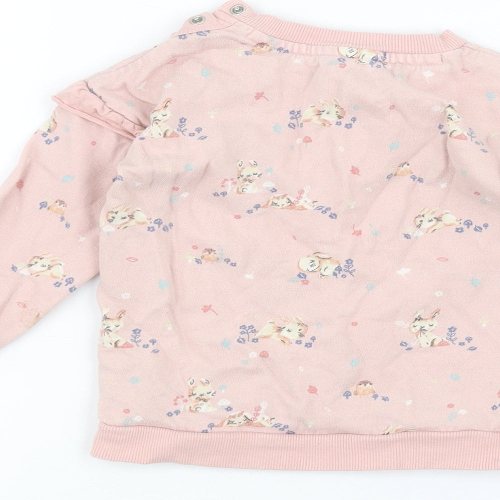 George Baby Pink   Pullover Jumper Size 18-24 Months