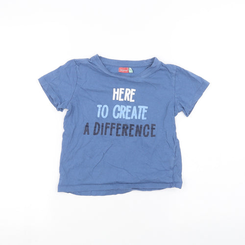 lily & dan Boys Blue   Basic T-Shirt Size 7 Years