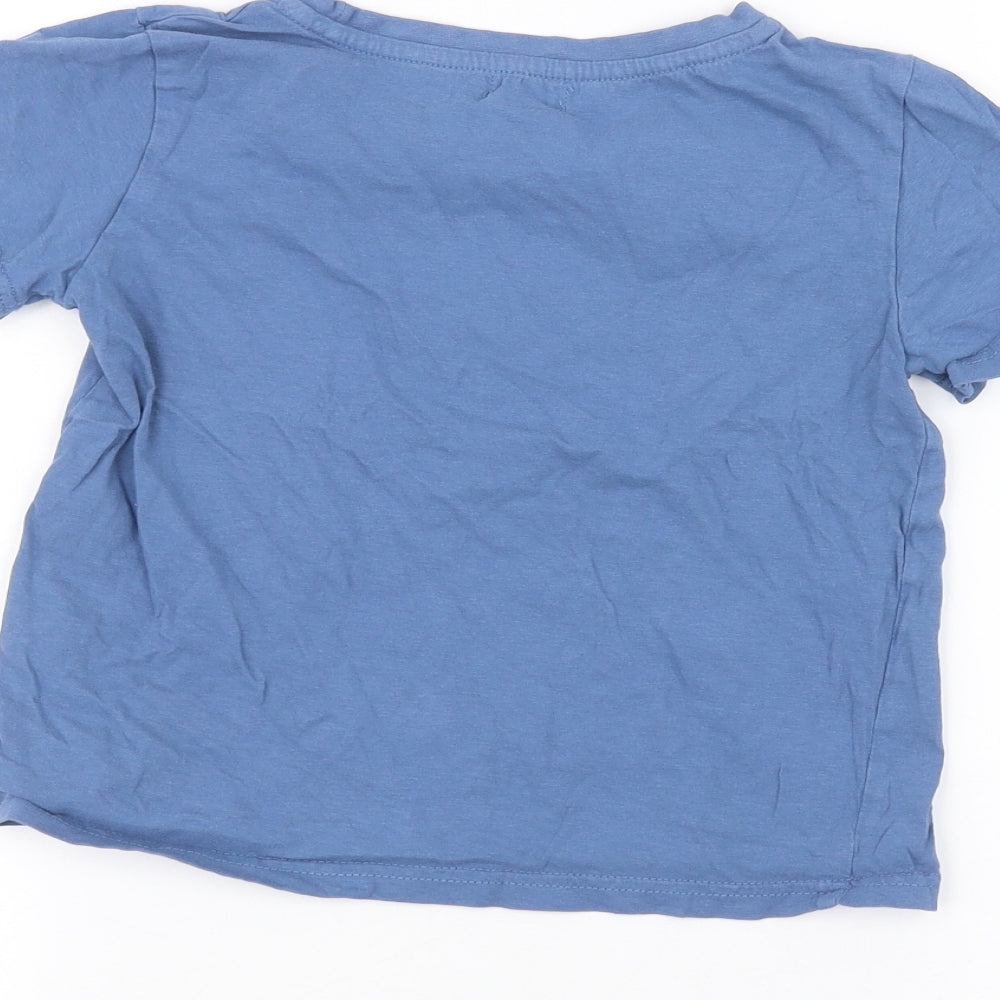 lily & dan Boys Blue   Basic T-Shirt Size 7 Years