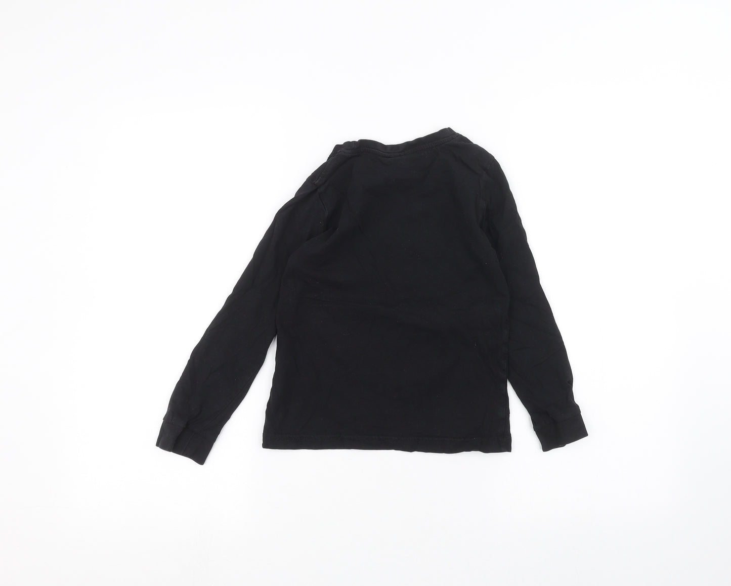 Sonic Boys Black   Basic T-Shirt Size 7-8 Years  - sonic