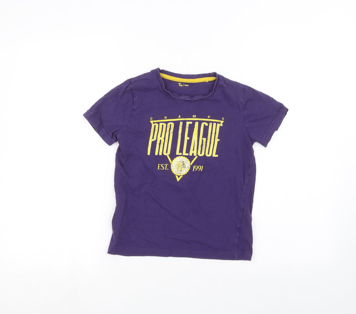 TU Girls Purple Basic T-Shirt Size 8 Years
