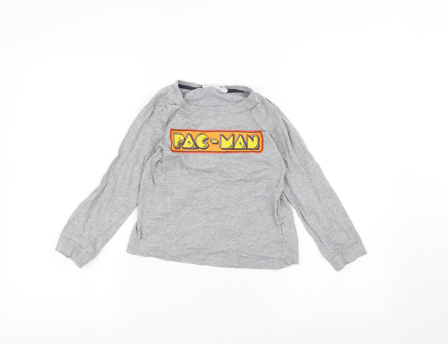 Pacman Boys Grey   Basic T-Shirt Size 7-8 Years