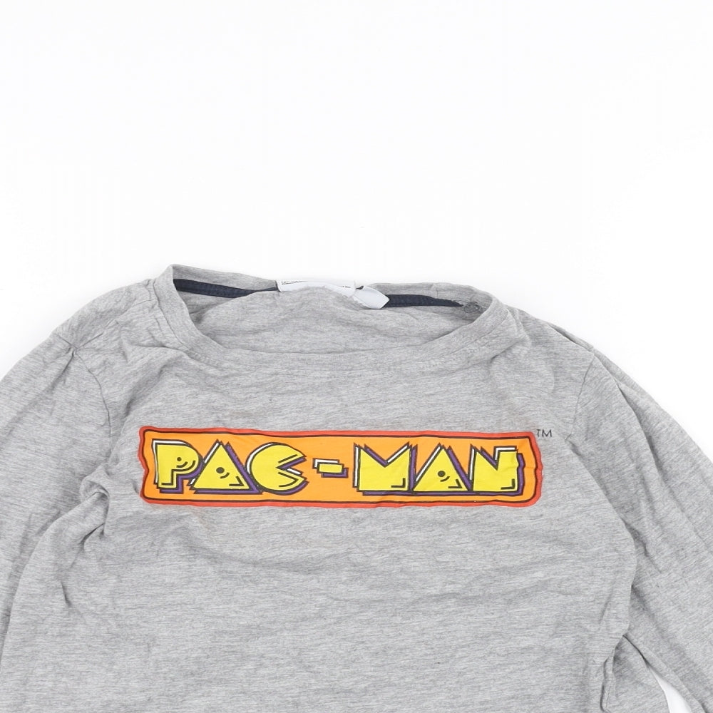 Pacman Boys Grey   Basic T-Shirt Size 7-8 Years