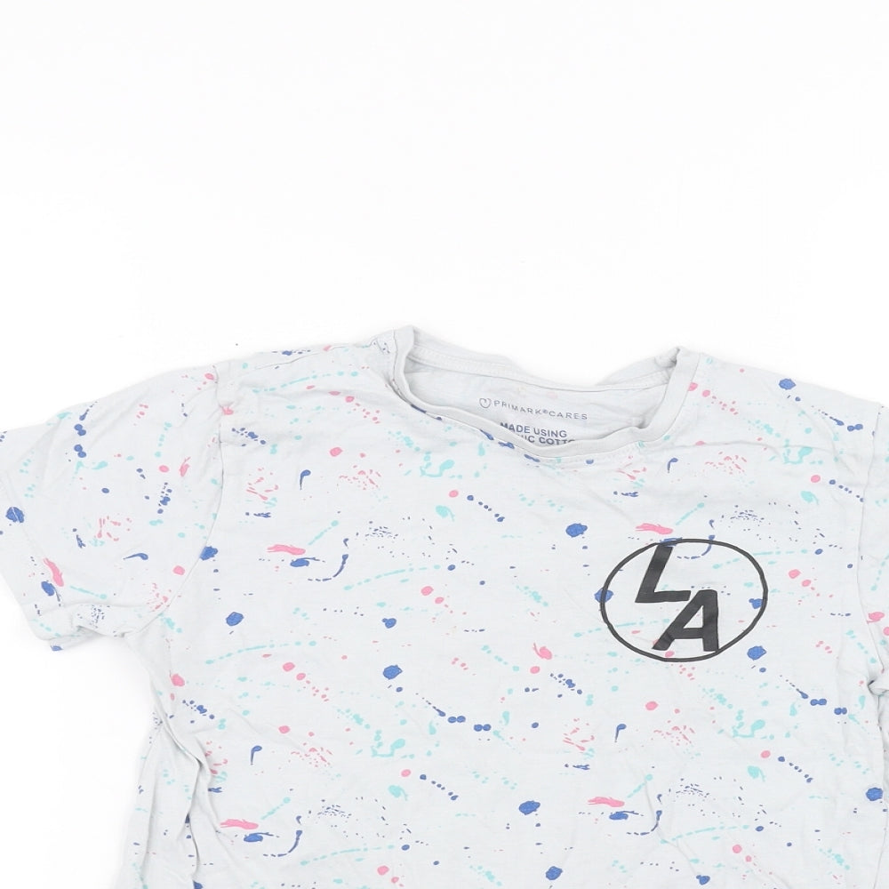 Primark Boys Grey   Basic T-Shirt Size 8-9 Years